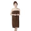 ITODA Women Bath Towel Wrap Absorbent Bath Skirt with Hair Towel Wrap Adjustable Bathrobe Quick Dry Bathing Cap view 1
