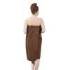 ITODA Women Bath Towel Wrap Absorbent Bath Skirt with Hair Towel Wrap Adjustable Bathrobe Quick Dry Bathing Cap view 2