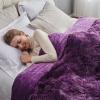 GONAAP Fuzzy Faux Fur Throw Blanket Queen Size Tie-dye Violet Purple Super Soft Cozy Plush Fuzzy Shaggy Blanket for Couch Sofa Bed (Tie-dye Violet Purple, Queen(90"x90")) view 1