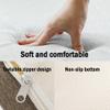 XIEMINLE Bay Window Seat Cushion with Non-Slip Bottom, Removable Shoe Bench Seat Pad, Washable 2 3 Seater Wooden Bench Seat Cushion for Indoor Kitchen Sofa Couch,120 * 45 * 3cm,Beige view 2