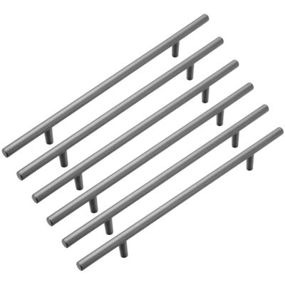 RANARA Vintage Ceramic Drawer Knobs,Cabinet Wardrobe Bow Pull Handles,Pack of 6, Home Furniture Wardrobe Handle, Gray Cupboard Pulls Aluminum Alloy Kitchen Hardware (Size : Hole Distance 192 mm)