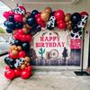 157Pcs First Rodeo Balloon Garland Arch Kit - First Rodeo Party Decorations Backdrop with Black Red Khaki Cow Printed Balloon for CowBoy Themed Party Baby Shower Farm Birthday Party Decorations view 1