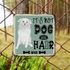 ArogGeld It's Not Dog Hair AIDI Dog Metal Sign Dog Mom Gift Dog Metal Tin Sign Animal Theme Wall Art Home Decor Dog Owner Gift 10x10in Antique Wall Plaque Poster for Home Pub Bar Restaurant Man Cave view 3