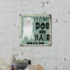 ArogGeld It's Not Dog Hair AIDI Dog Metal Sign Dog Mom Gift Dog Metal Tin Sign Animal Theme Wall Art Home Decor Dog Owner Gift 10x10in Antique Wall Plaque Poster for Home Pub Bar Restaurant Man Cave view 4