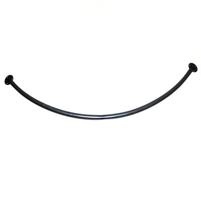 Sxlawesom Corner Fitting Room Curtain Rod - Simple Dressing Room Shelves - Changing Room Curtain Metal Shelf - Shower Curtain Rod (Color : Black, Size : 70x70cm)