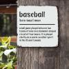 ArogGeld Metal Sign Baseball Definition Metal Wall Art Team Athlete Decorative Wall Art Typography Art Print Chic Poster Plaque for Home Bar Pub Garage Road Man Cave 10x10in view 2