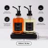 Molimoli Coffee Syrup Dispenser - Glass Bottle with Pump, Maple/Coffee Syrup, Labels and Tray view 3