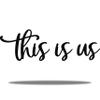 Metal Tin Retro Sign Vivegate This is Us Wall Decor  This is Us Signs Home Decor Metal Decorations for Room Large Black Metal Wall Decor Living Room Bedroom 8x12 Inch view 1
