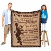 Customized Hockey Sports Name and Number Blanket Personalized Throw Wooden Blanket Gift for Hockey Sports Boys - Soft Lightweight Blanket 60"x80" view 3