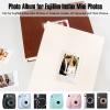 Veicevol Photo Album with Writing Space for Fujifilm Instax Mini 12 11 9 40 90 8 7 Evo Liplay Instant Camera, 128 Pockets Photo Album for Polaroid, Leather Cover Handmade Paper 2x3 Photo Album.(White) view 2
