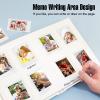 Veicevol Photo Album with Writing Space for Fujifilm Instax Mini 12 11 9 40 90 8 7 Evo Liplay Instant Camera, 128 Pockets Photo Album for Polaroid, Leather Cover Handmade Paper 2x3 Photo Album.(White) view 4