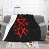 Occult Sigil of Lucifer Satanic Blankets Super Soft Warm Fleece Blanket, Suitable for Sofa Home Decoration Travel 60"x50" view 2
