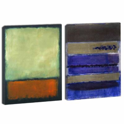 Mark Rothko Colorful Large Size Abstraction painter Decoration Art Wall Art Modern Family Bedroom Decor Canvas Posters Ready to Hang(Framed,70x100cm-(27.5x39.4in)