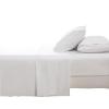 Kingnex Sofa Bed Sheets Queen for Sleeper Sofa Bed with 4-6 Deep Pocket Soft Double Brushed 1800 Microfiber 4 Piece Bedding Set (60"x74"x6") White view 2