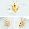Imrsanl Heart Cremation Urn Necklace Pendant for Human Ashes - A Piece of My Heart Lives in Heaven Memorial Keepsakes Cremation Jewelry (Locket-Gold) view 2