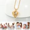 Imrsanl Heart Cremation Urn Necklace Pendant for Human Ashes - A Piece of My Heart Lives in Heaven Memorial Keepsakes Cremation Jewelry (Locket-Gold) view 3