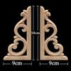 Unpainted Wood Carved Applique Beautiful Carving Decal Garden Fence for Home Furniture Wall Door Frame Cabinet Decor,JH34,18,9 view 2