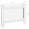 Gecheer Radiator Covers, Decorative Heater Cover with Shelf, 44.1 Inch White MDF Radiator Cover for Home Living Room view 4