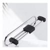 Retractable Closet Pull Out Rod Extendable Pull Out Closet Rod, Sliding Wardrobe Closet Rod, Adjustable Clothing Organizer Holder, Extendable Wardrobe Rail Tube Rod for Closet Organizer (Color : Silv view 1