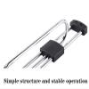 Retractable Closet Pull Out Rod Extendable Pull Out Closet Rod, Sliding Wardrobe Closet Rod, Adjustable Clothing Organizer Holder, Extendable Wardrobe Rail Tube Rod for Closet Organizer (Color : Silv view 3