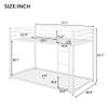 CITYLIGHT Metal Bunk Beds Twin Over Twin, Floor Bunk Bed Low Bunk Beds for Kids, Teens, Adults, Space-Saving Design & Easy Assembly, No Box Spring Needed (White, Twin Over Twin) view 2