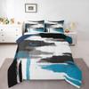 Feelyou Abstract Comforter Modern Abstract Art Comforter Set for Boys Girls Children White Grey Blue Pattern Bedding Set Room Decor Full Size Duvet Set 3Pcs view 1