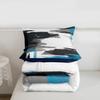 Feelyou Abstract Comforter Modern Abstract Art Comforter Set for Boys Girls Children White Grey Blue Pattern Bedding Set Room Decor Full Size Duvet Set 3Pcs view 4
