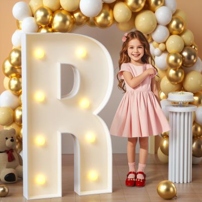 imprsv Marquee Letters, 3FT Light Up Letters R with Light for Party Decor