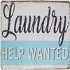 Laundry Help Wanted Retro Metal Sign Recruitment Aluminum Home Cafe Washing Machine Cafe Bathroom Food Bar Bar Garage Farmhouse Wall Decoration 24x32 Inches view 1