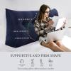 BNCKTRD Headboard Pillow Case Wedge Large Bolster Pillow Cover for Bed Triangle Reading Pillow Back Support Pillow Sham XXL Couch Daybed Bed Rest Backrest Cushion Cover Corduroy Navy Blue 76In view 2