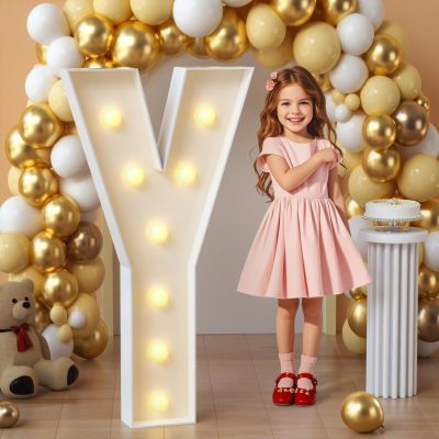 imprsv Marquee Letters, 3FT Light Up Letters Y with Light for Party Decor