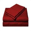 1000 TC RV Sheet Sets 38X80" Truck Sleeper Size Burgundy Solid, Bed Sheets for Campers, Egyptian Long-Staple Cotton RV Bunk And Truck Sleeper Easy Fit Mattress up to 14 Inch Deep Pockets view 1