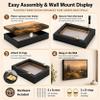 11x11 Inch Canvas Floater Frame for 11.25" Deep Canvas, Dark Brown view 4