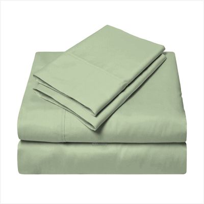 1000 TC RV Sheet Sets 42X80 Truck Sleeper Size Moss Solid, Bed Sheets for Campers, Egyptian Long-Staple Cotton RV Bunk and Truck Sleeper Travel Trailers Easy Fit Mattress up to 12 Inch Deep Pockets