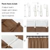 Macochico Blackout Pinch Pleat Drapes for Bedroom Thermal Insulated Light Blocking Drapes Window Curtain Panels for Living Room Bedroom, Orange Copper, 50W x 96L, 2 Panels view 4