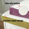 XIEMINLE 2 3 Seater Seat Cushion with Removable Cover Non-Slip Bottom, Rectangle Wooden Bench Cushions Shoe Cabinet Pads Sofa Bench Cushions for Indoor Dinning Bench,100 * 45 * 3cm,Grey view 4