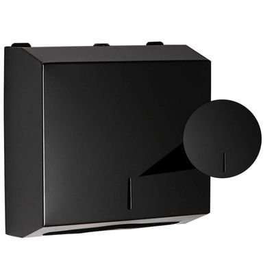 Zerodeko 1pc Wall-Mounted Stainless Steel Tissue Holder for Bathroom Modern Design Easy Installation Material Space-Saving Storage for Towels