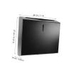 Zerodeko 1pc Wall-Mounted Stainless Steel Tissue Holder for Bathroom Modern Design Easy Installation Material Space-Saving Storage for Towels view 2