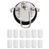 12 Pcs Keg Lid Feet, Beer Keg Parts 12PCS Homebrew Replacement Cornelius Keg Lid Feet Portable for Homebrew Beer Keg Parts Kegging Home Brewed Hardware Tool view 2
