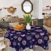 4th of July Square/Round Tablecloths 54x54, Love Flower Star Stripe Stripes Stars Flag Table Cloth Wrinkle Free Table Cover Indoor/Outdoor Tabletop Decor for Wedding Holiday Party Dinner Baby Shower view 4