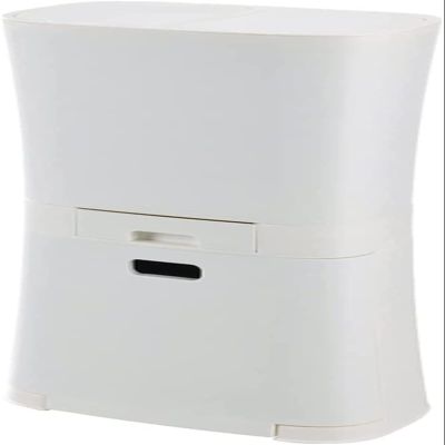 TATSEN 3 Layer Kitchen Waste Bin Home Corner Garbage Plastic Bucket Floor Standing Space Saving Wet Dry Sorted Trash Can with Wheels