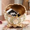 TATSEN Desktop Trash Can Living Room Home Creative Decoration Bedroom Bedside Debris Storage Remote Control Storage Box European Style view 3