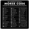 Retro Metal Tin Sign 8 X 12 Inches Morse Code Alphabet Black Wall Art Printable Morse Code Chart Wes Anderson Understand Morse Code Titanic Ham Radio Morse Code Rustic Home Decor Funny Room Decor view 1