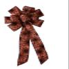 1 Pcs 10" Hand Made Wired Orange Web Halloween Wreath Bow Fall Autumn view 2