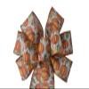 1 Pcs 10" Hand Made Wired Pumpkin Wreath Bow Thanksgiving Harvest Fall Autumn Orange view 1
