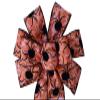 1 Pcs 10" Hand Made Wired Spider on Orange Web Halloween Wreath Bow Fall Autumn view 1
