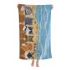 Cat Microfiber Beach Towel for Women, Adults - Cute Personalized, Oversized, Quick Dry, Sand Free - 30"x 60" view 1