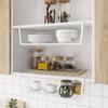 Under Shelf Storage Basket, Hanging Shelf Basket Slides Under Shelves for Storage Metal Under Cabinet Shelf Basket Organizer for Kitchen Pantry Desk Bookshelf (White Pack of 4) view 2