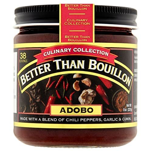 Better Than Bouillon Culinary Collection Base, Adobo Base, Contains 38 Servings Per Jar, 8-Ounce Glass Jar (Pack of 4)