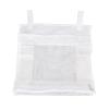 Mesh Bath Toy Organizer, Large Capacity Soft Polyester Snap Button Zipper Baby Bath Toy Storage Net Hanging Bag Holder (White) view 1